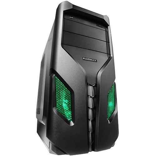 PC Chassis RAIDMAX EXO_108BG Chassis EXO, ATX/ MICRO ATX/ MINI ITX, 7 slots, 2 X 5.25", 2 X 3.5" H.D., 3 X 3.5" SSD, 1 X USB2.0 / 2 x AUDIO / 1 x USB3.0, PSU Optional,1 X 120mm Front LED fan /Optional/ , 1 x 80mm Back Black FAN, 2 X 120mm Side LED fan /op