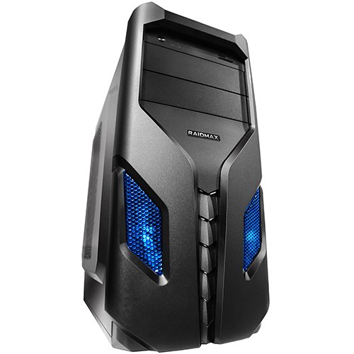 PC Chassis RAIDMAX EXO_108BU Chassis EXO, ATX/ MICRO ATX/ MINI ITX, 7 slots, 2 X 5.25", 2 X 3.5" H.D., 3 X 3.5" SSD, 1 X USB2.0 / 2 x AUDIO / 1 x USB3.0, PSU Optional,1 X 120mm Front LED fan /Optional/ , 1 x 80mm Back Black FAN, 2 X 120mm Side LED fan /op