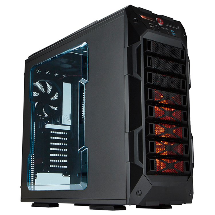PC Chassis IN WIN GRONE.BLACK Chassis In Win GR One Full Tower E-ATX(12"x13") 0.8mm SECC Steel,3.5"x8 or 2.5"x8,3.5"/2.5" SATA HDD EZ-Swap x1, USB 3.0x2,USB 2.0x2,HD/AC'97 Audio,Fan Speed Controller, Supports up to Total 120mm or 140mm Fan x 10, Water-Co