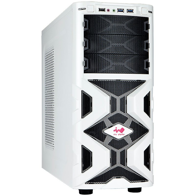 PC Chassis IN WIN MANA136.WHITE Chassis In Win MANA136 Mid Tower ATX SECC Steel, 5.25"x3, 3.5"x6(Supports SATA HDD EZ-Swap Modulex2),USB 3.0x2,USB 2.0X1, HD/AC' 97 Audio, 12cm LED Front Fan x1, 12cm Rear Fan x1, Water-Cooling Hole Ready, White