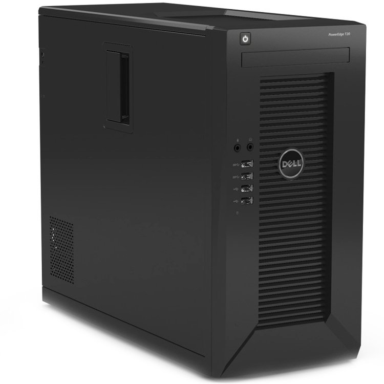 Server DELL EMC DPET20G32204GNH-05 Server Dell PowerEdge T20 - Tower - Intel Pentium G3220 3.0GHz, 4GB (1x4GB) DDR3-1600 UDIMM, noDVD, noHDD (support max. 4 x SATA 3.5" cabled), RAID 0/1/5/10 SATA, 2x Gbit Ethernet LAN, Power Supply 290W, Power Cord, 3Yr
