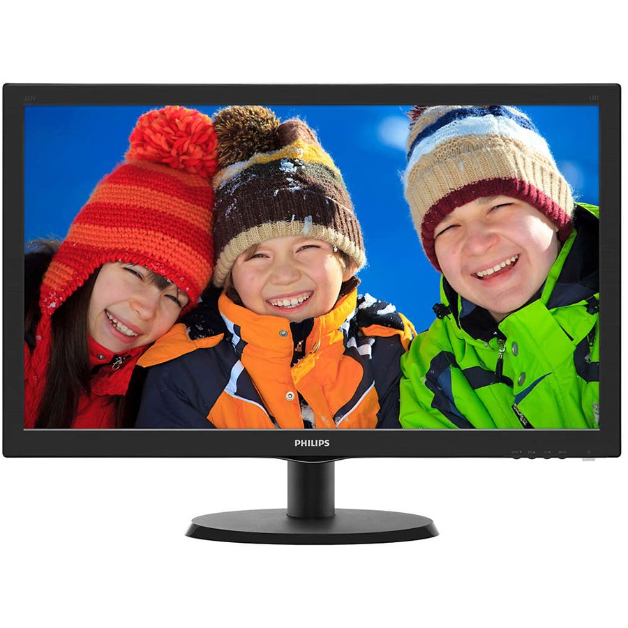 Monitor LED PHILIPS 240V5QDSB/00 PHILIPS Monitor LED V-Line 240V5QDSB/00 (23.8'', ADS-IPS, 16.9, 1920x1080, 5ms, 20M:1, 250 cd/m2, VGA, DVI, HDMI, VESA) Black, 2y