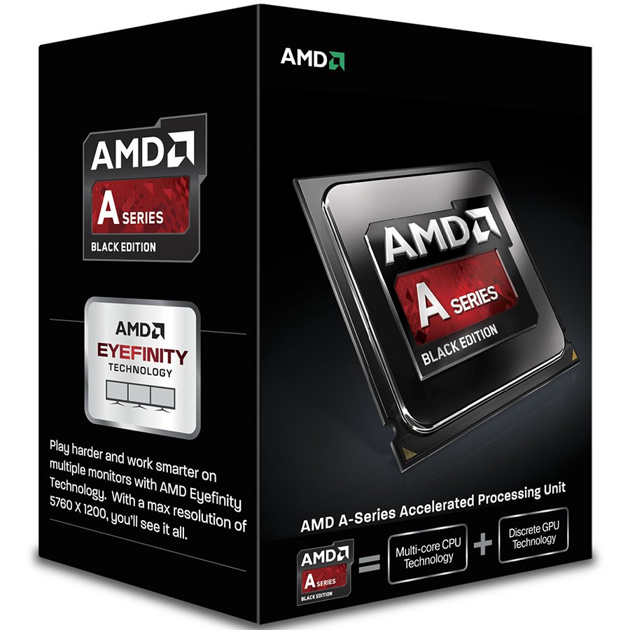 CPU Desktop AMD AD765KXBJASBX AMD CPU Kaveri A8-Series X4 7650K (3.3GHz,4MB,95W,FM2+, with quiet cooler) box, Black Edition, Radeon TM R7 Series