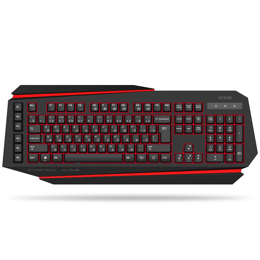 Input Devices - Keyboard Box DELUX DLK-9500U Input Devices - Keyboard DELUX DLK-9500U USB 2.0, Multimedia Function, Black, Retail, Bulgarian
