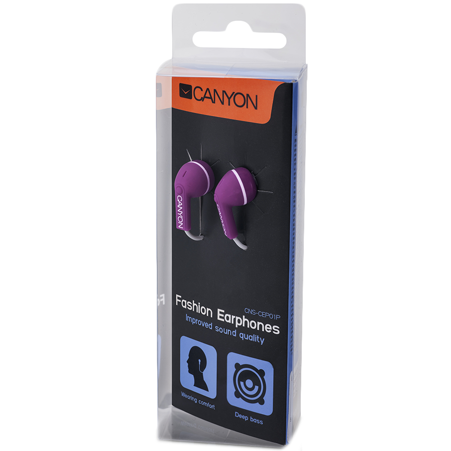 Multimedia - Headset CANYON CNS-CEP01P Purple Canyon fashion earphones