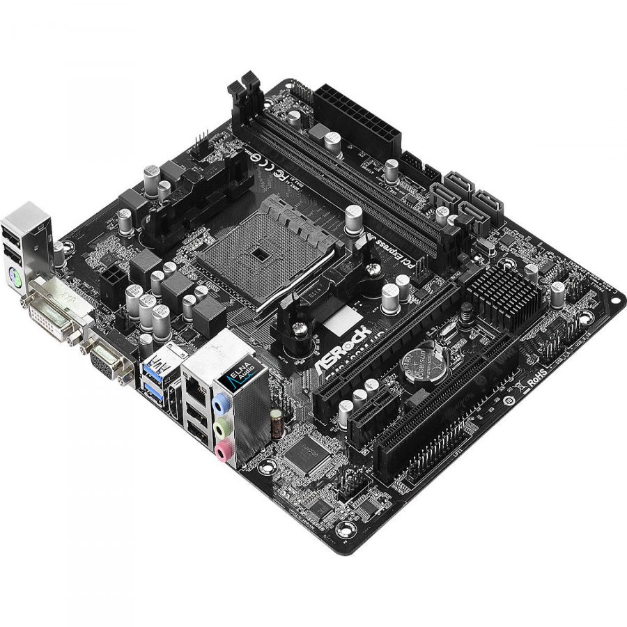 Main Board Desktop ASROCK FM2A88M_HD_PLUS_R3.0 Socket FM2+, 2xDDR3 2400+, 1 PCIe 3.0 x16, 1 PCI 2.0 x1, 1 PCI, DVI-D, D-Sub, HDMI, 5.1 CH HD Audio, 4 SATA3, 4 USB 3.0, mATX
