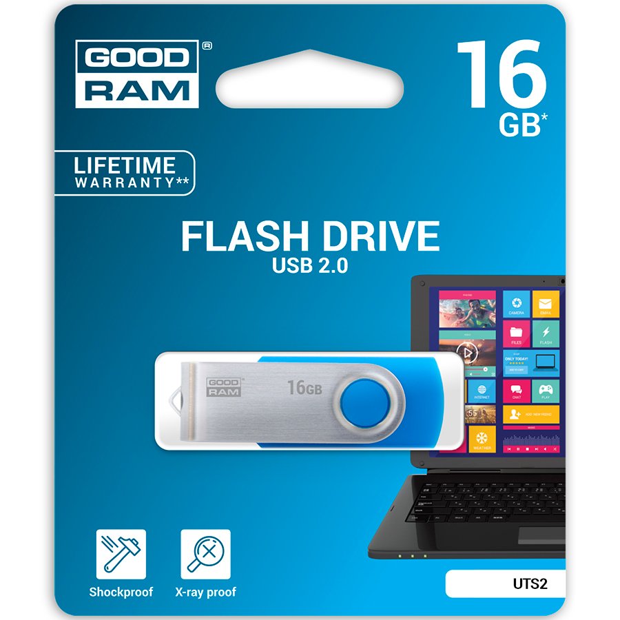 Memory ( USB flash ) GOODRAM UTS2-0160B0R11 GOODRAM 16GB UTS2 BLUE USB 2.0