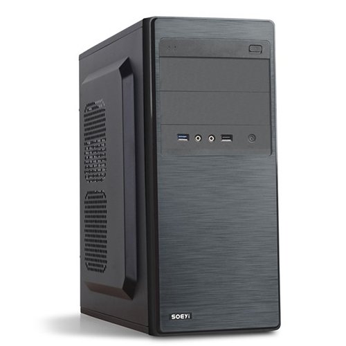 PC Chassis GOLDEN FIELD SY-133A/500W Chassis GOLDEN FIELD SY133A Midi Tower, ATX, 7 slots, Audio Interface,2 x USB 2.0, Steel 0.5 mm, PSU 500W 12 sm, Black