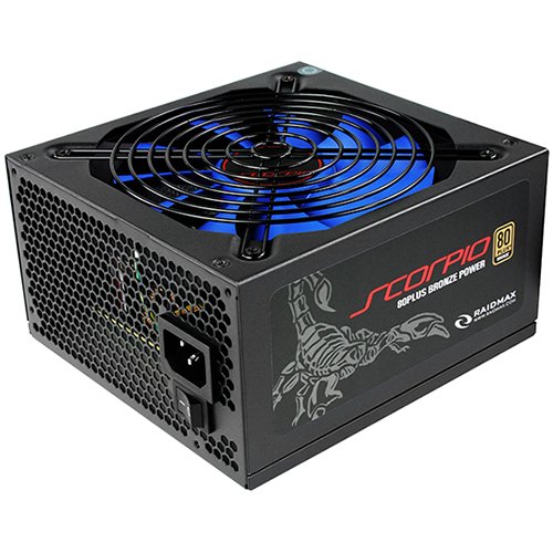 Power Supply Unit RAIDMAX RX-535AP-S Power Supply RAIDMAX RX-535AP ,Semi Modular, 1 X M/B 20+4 PIN, 1 X CPU 4+4 PIN,2 X PCI-E 6+2 PIN, 6 X SATA, 3 X MOLEX, 1 X FLOPPY, 535W, Retail, 1x135 mm FAN, 80 Plus Bronze, Efficiency 100%
