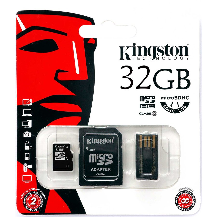 Memory ( flash cards ) KINGSTON MBLY10G2/32GB Kingston 32GB Multi Kit (Class 10 microSD + SD adapter + USB reader) Android, EAN: '740617183016