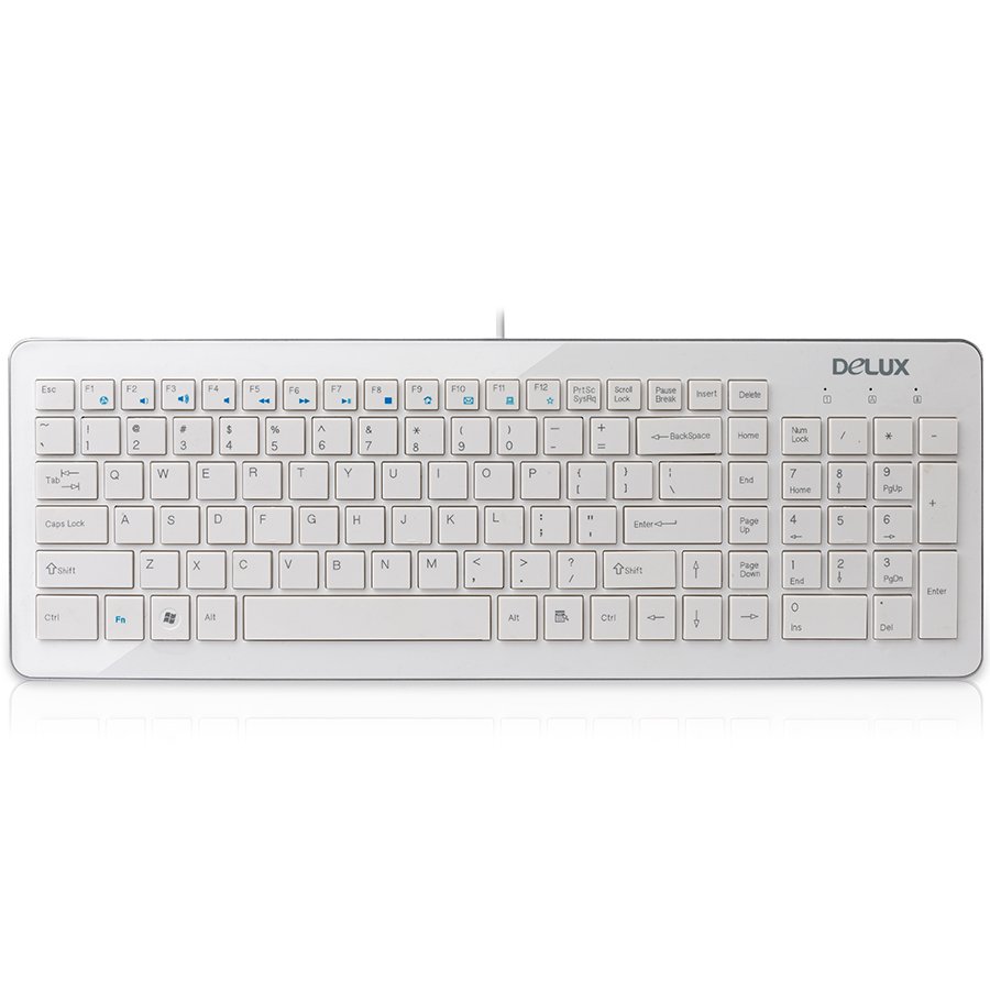 Input Devices - Keyboard Box DELUX DLK-1500/USB/WHITE/BULG Input Devices - Keyboard DELUX DLK-1500 USB, Multimedia Function, White, Retail, Bulgarian