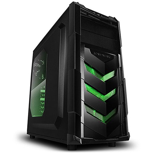 PC Chassis RAIDMAX VORTEX_V4_404WB Chassis Vortex_V4 Middle Tower, ATX, 7 slots, 2 X 5.25", 3 X 3.5" H.D., 3 X 2.5" SSD, 1 X USB2.0 / 2 x AUDIO / 1 x USB3.0, PSU Optional,2 X 120mm Front LED fan/opt./, 1 x 120mm Back Black FAN, 1 X 120mm top LED fan /opt.