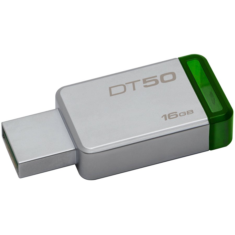 Memory ( USB flash ) KINGSTON DT50/16GB Kingston 16GB USB 3.0 DataTraveler 50 (Metal/Green), EAN: '740617255638