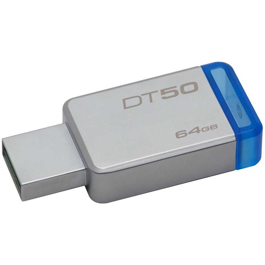 Memory ( USB flash ) KINGSTON DT50/64GB Kingston 64GB USB 3.0 DataTraveler 50 (Metal/Blue), EAN: '740617255751