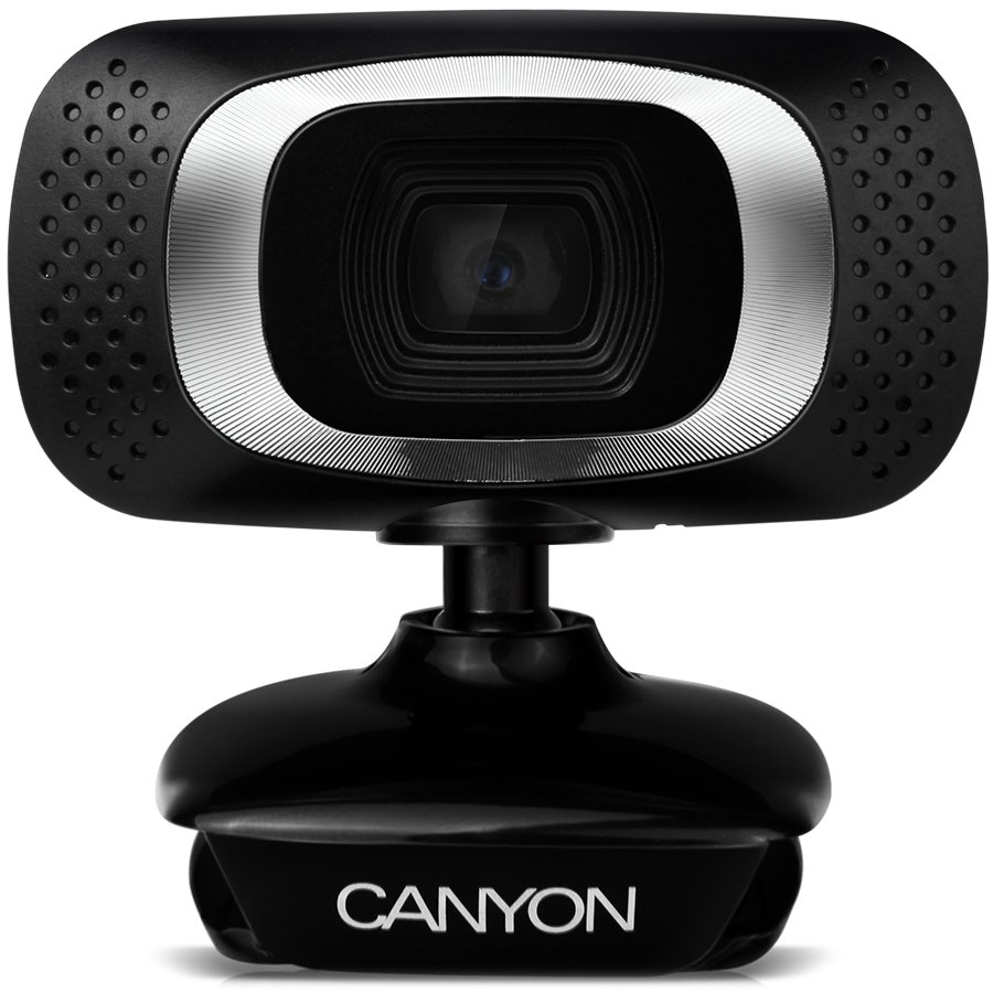 Web Camera CANYON CNE-CWC3 1080P Full HD webcam with USB2.0. connector, 360° rotary view scope, 2.0Mega pixels