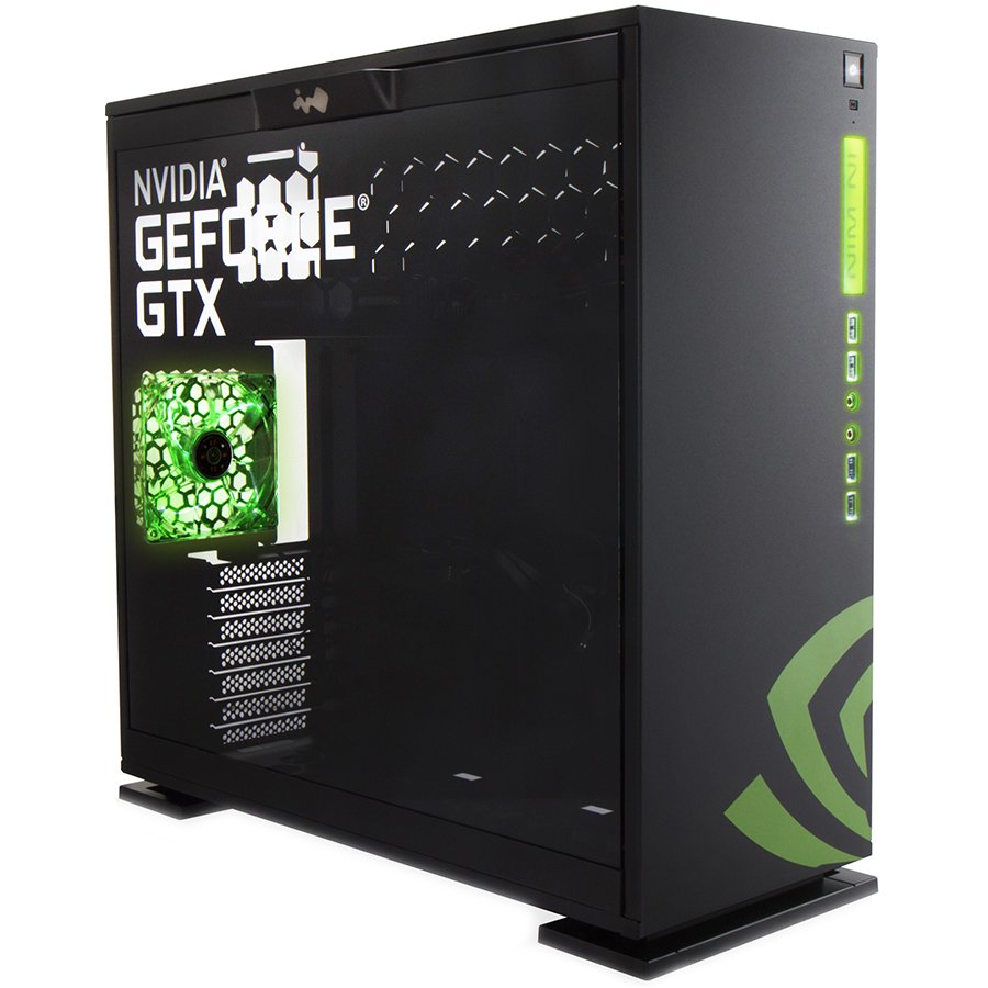 PC Chassis IN WIN INWIN_303_NVIDIA Chassis In Win 303 Nvidia branded Mid Tower Aluminum SECC, Tempered Glass,ATX,Micro-ATX, Mini-ITX, Front Ports 2xUSB 3.0,2xUSB 2.0,HD Audio, Dimensions 500x215x480,1x120mm Rear Fan/120mm Radiator,3x120mm Top Fan/360mm Ra