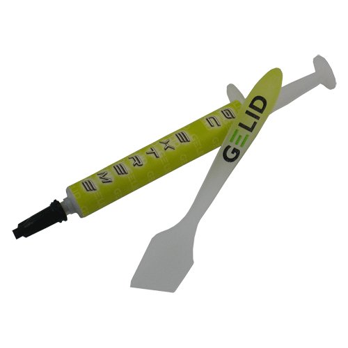 Cooling System GELID SOLUTIONS TC-GC03-A GELID GC-Extreme Performance GELID Thermal Compound, Density (g/cm3) 3.73, Thermal conductivity (W/mK): 8.5, Viscosity (Centipoise): 85000, 3.5gr