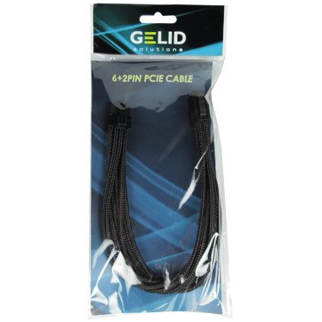 Cable GELID SOLUTIONS CA-8P-05 GELID 6+2pin VGA PCI-E 30cm individually sleeved BLACK