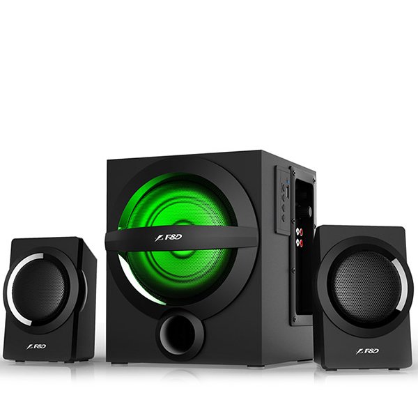 Multimedia - Speaker FENDA A140X Multimedia Bluetooth Speakers F&D A140X (2.1 Channel Surround, 12Wx2+13W, 160Hz~20kHz, Subwoofer: 45Hz~ 105Hz, Bluetooth 4.0, USB card reader, FM, digital, Remote Control, Wooden, Black)