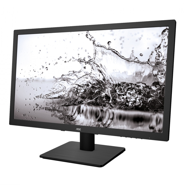 Monitor LED AOC E975SWDA AOC Monitor LED E975SWDA (18.5'', 16:9, 1366x768, TFT-LCD, 250 cd/m², 200M:1, 5 ms, 170/160°, VGA, DVI-D, 2W speakers, Tilt: -5 to +20°) Black, 3y
