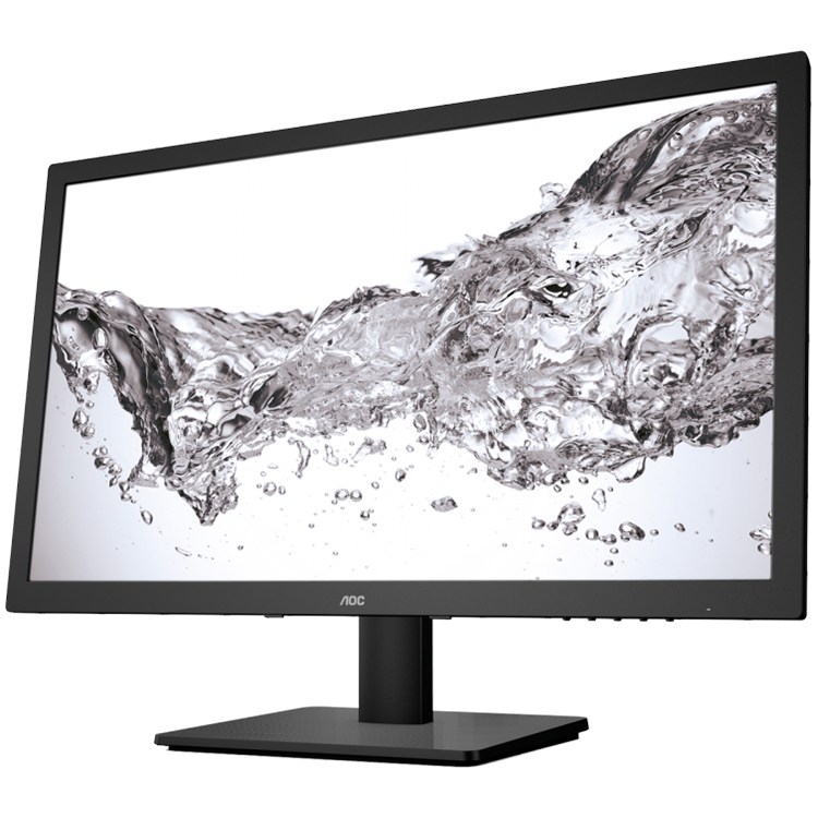 Monitor LED AOC E2475SWJ AOC Monitor LED E2475SWJ (23.6'', 16:9, 1920x1080, TFT-LCD, 250 cd/m², 20M:1, 2 ms, 170/160°, VGA, DVI-D, HDMI, 2W speakers, Tilt: -5 to +23.5°) Black, 3y