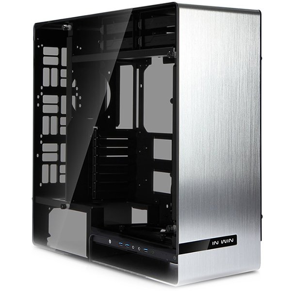 PC Chassis IN WIN 909_SILVER Chassis In Win 909 Full Tower Aluminium, Tempered Glass E-ATX, ATX, Micro-ATX, Mini-ITX, Front Ports 3xUSB 3.0 1xUSB 3.1 Type-C HD Audio,540x231x575,2x120/140 Fans: 2x120/140/1x120/3x120 or2x40/2x120/140, Radiators 1x280/1x120