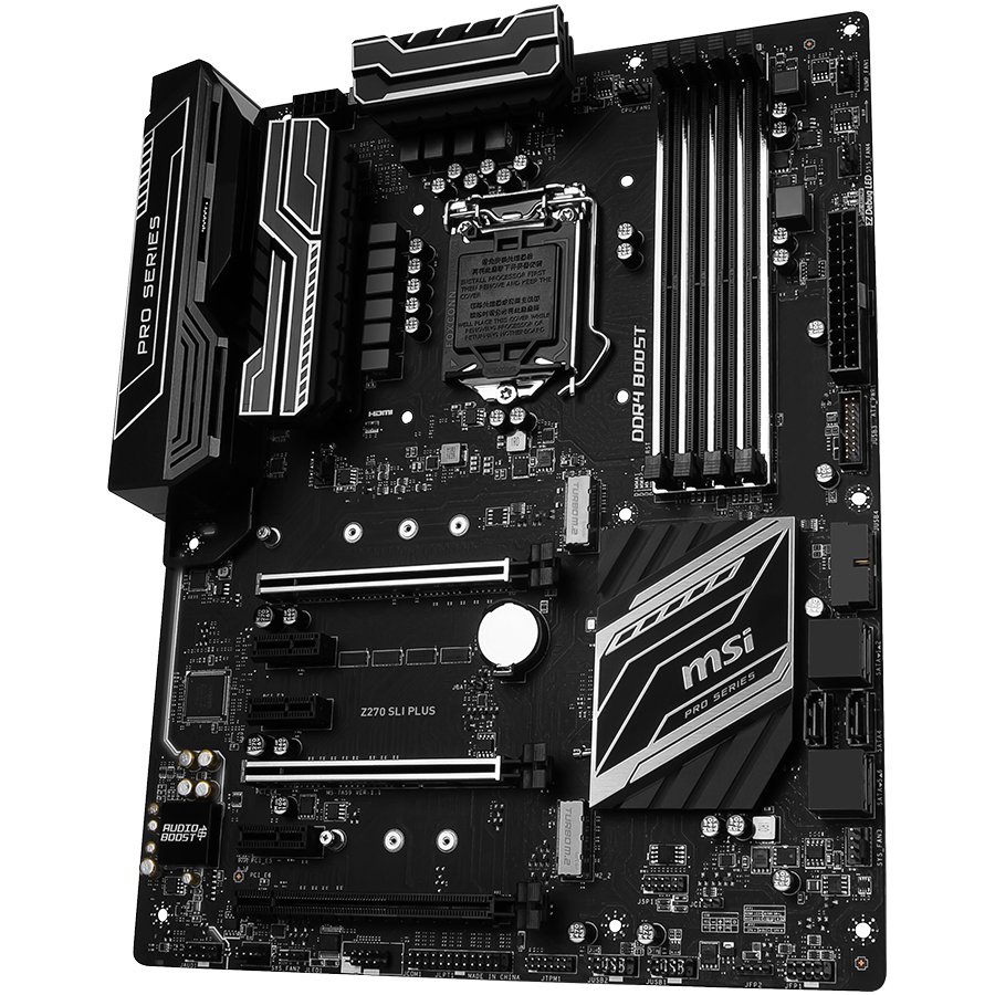 Main Board Desktop MSI Z270_SLI_PLUS MSI Main Board Desktop Z270 (S1151,4xDDR4,3xPCI-Ex16,3xPCI-Ex1, USB3.0,SATA III,DVI,HDMI,GLAN) ATX Retail