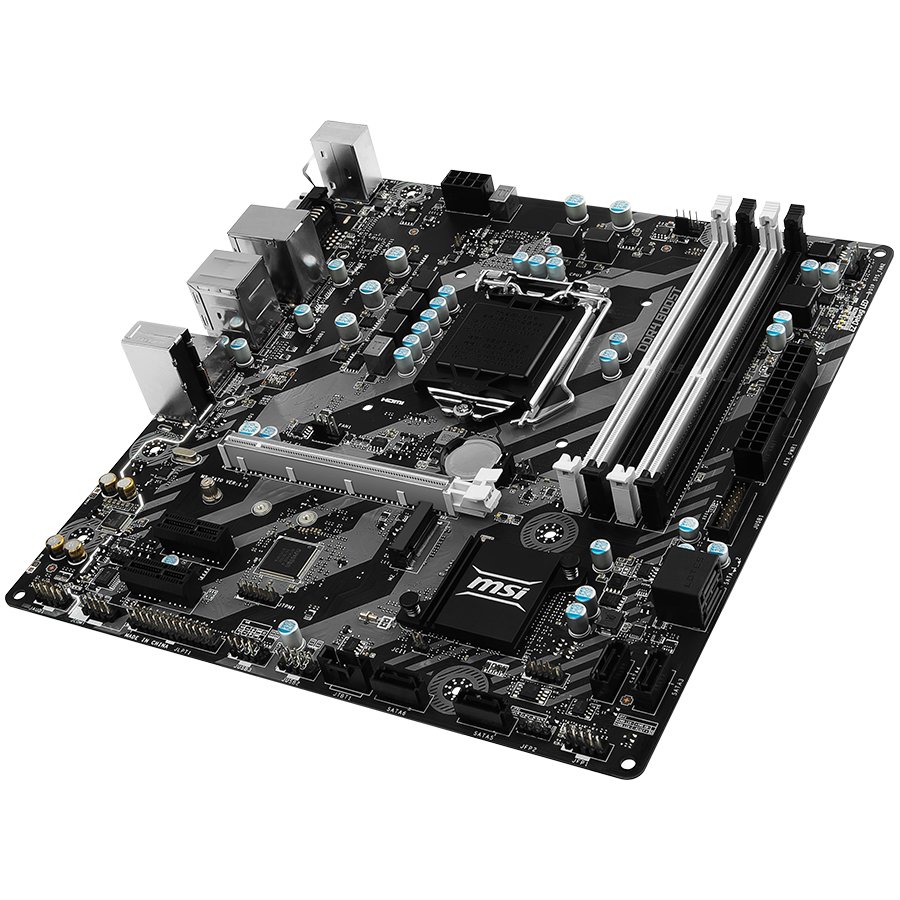 Main Board Desktop MSI B250M_BAZOOKA MSI Main Board Desktop B250 (S1151,4xDDR4,1xPCI-Ex16,2xPCI-Ex1, USB3.1,USB3.0,SATA III,DVI,HDMI,GLAN) mATX Retail