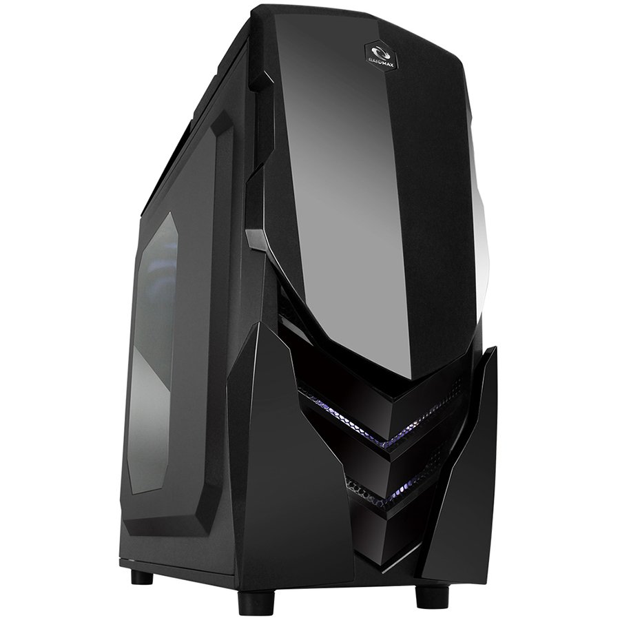 PC Chassis RAIDMAX NINJAII_A06WBB Chassis Ninja II WBO Middle Tower, ATX, 7 slots, 3 X 5.25", 3 X 3.5" H.D. or 3 X 2.5" SSD, 2 x HD AUDIO / 2 x USB3.0 / PSU Optional, 2 X 120mm front LED fan (optional), 1 x 120mm GREY fan, Black