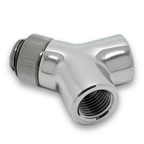 Cooling System EKWB EKWB3831109846971 EK-AF Y-Splitter 2F1M-R G1/4 - Nickel