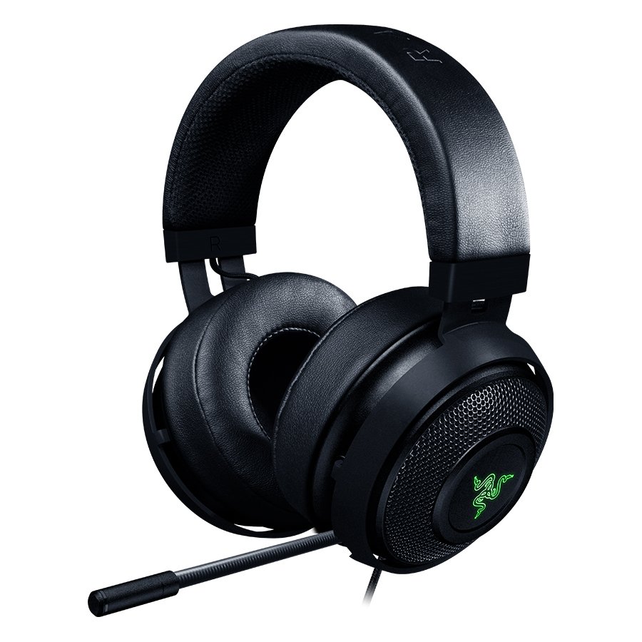 Multimedia - Headset RAZER RZ04-02050300-R3M1 Razer Kraken Pro V2 GREEN - Analog Gaming Headset, 50 mm audio drivers, Unibody aluminum frame, Fully-retractable microphone with in-line remote, 3.5 mm combined jack.