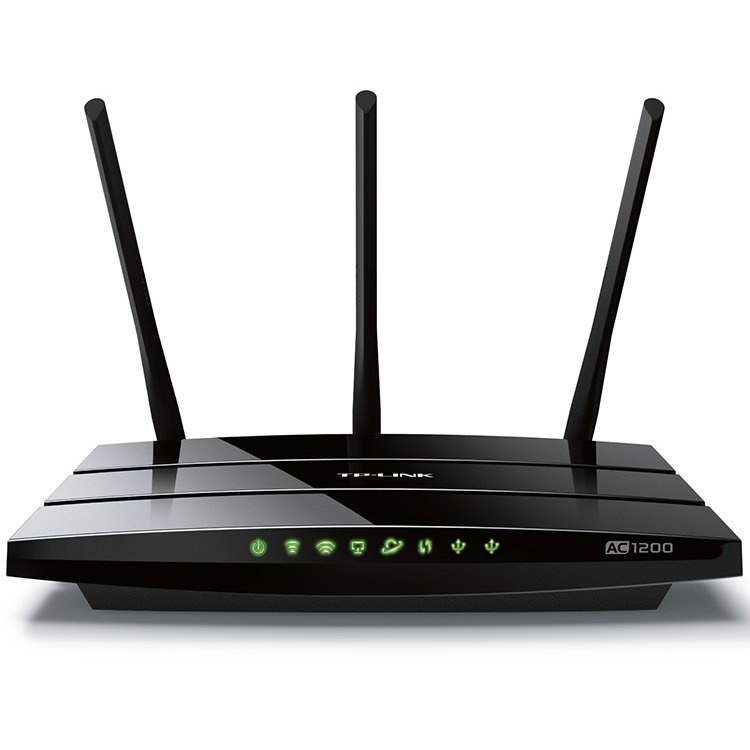 Networking - Router TP-LINK ARCHER_C1200 AC1200 Dual Band Wireless Gigabit Router, 867Mbps at 5GHz + 300Mbps at 2.4GHz, 802.11ac/a/b/g/n, 1x10/100/1000M WAN +4x10/100/1000M LAN, 2xUSB 2.0, 3х Ext Antennas