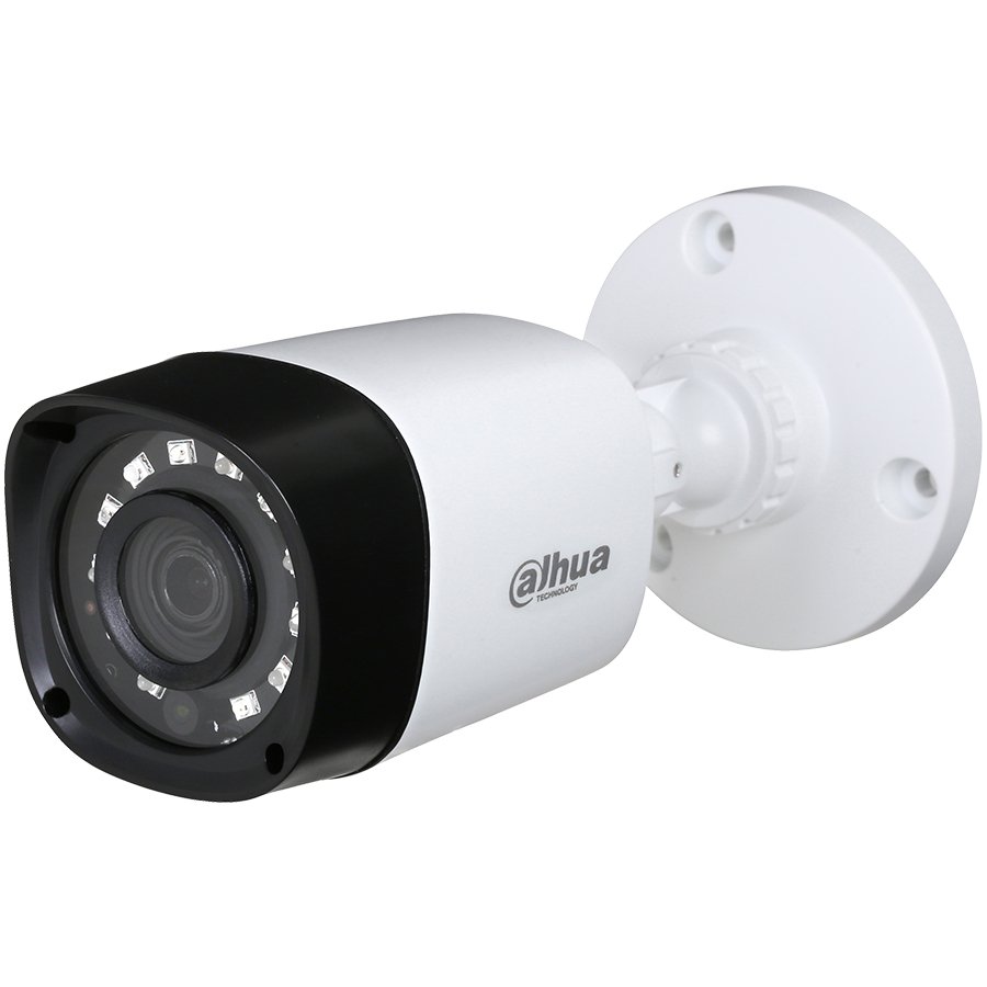 IP Camera DAHUA ELECTRONIC HAC-HFW1200R Dahua HD-CVI Bullet camera 2MP, Day&Night, 1/2.7" CMOS, 1920×1080 Effective Pixels, 30fps@1080P, Focal Length 3.6 mm, 0.02Lux/F2.0, 0Lux IR on, IP67, DC12V/2.3W, outdoor installation.