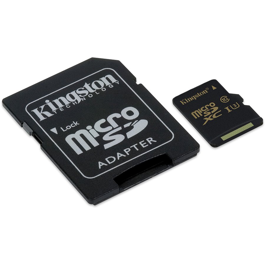 Memory ( flash cards ) KINGSTON SDCG/16GB Kingston 16GB microSDHC Class U3 UHS-I 90R/45W + SD Adapter