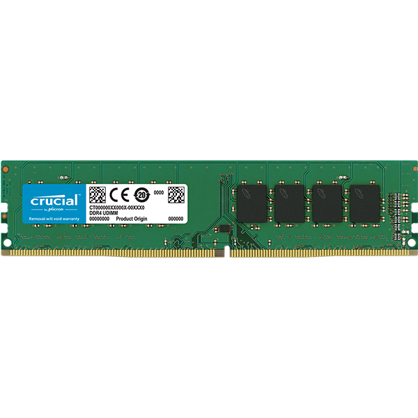 Memory ( Desktop ) CRUCIAL CT8G4DFS8266 Crucial DRAM 8GB DDR4 2666 MT/s (PC4-21300) CL19 SR x8 Unbuffered DIMM 288pin