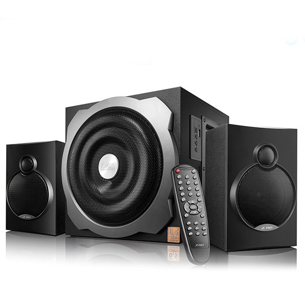 Multimedia - Speaker FENDA A521X Multimedia Bluetooth Speakers F&D A521X Bluetooth 4.0 (2.1 Channel Surround, 16Wx2+20W (RMS), 120Hz-20kHz, Subwoofer: 20Hz-120Hz, USB reader, Wooden, Black)