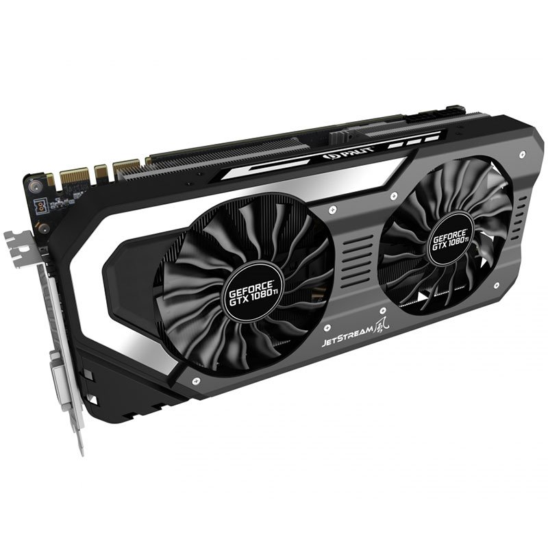 Video Card PALIT 4710636269578 PALIT Video Card GeForce GTX 1080Ti nVidia, Jetstream 11GB GDDR5X ,352bit , Dual DVI,HDMI,DPx3 part# NEB108T015LCJ