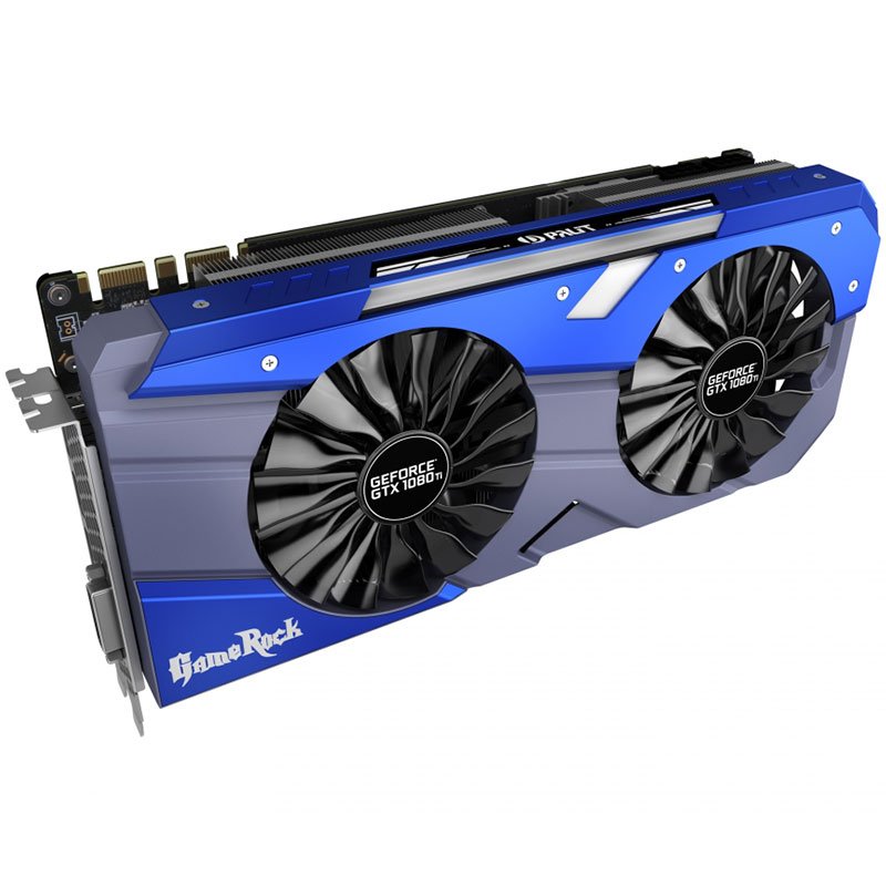 Video Card PALIT 4710636269592 PALIT Video Card GeForce GTX 1080Ti nVidia, Game Rock 11GB GDDR5X ,352bit , Dual DVI,HDMI,DPx3 part# NEB108TT15LCG