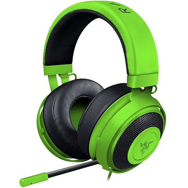 Multimedia - Headset RAZER RZ04-02050600-R3M1 Razer Kraken Pro V2 – Analog Gaming Headset – Green –OVAL Ear Cushions. 50 mm audio drivers ,Unibody aluminum frame ,Fully-retractable microphone with in-line remote,3.5 mm combined jack.