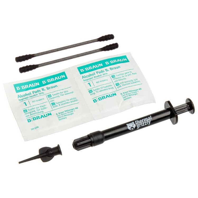 Cooling System THERMAL GRIZZLY TG-C-001-R Thermal Grizzly Conductonaut liquid metal - 1 Gramm, Thermal Conductivity 73 W/mk, Temperature, 10 °C / +140 °C, Viscosity 0,0021 Pas