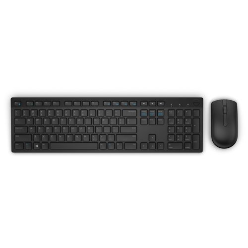 Input Devices - Keyboard Box DELL 580-ADFW-14 Dell Wireless Keyboard and Mouse-KM636 - US International (QWERTY) - Black