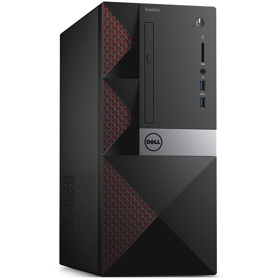 Desktop Computer DELL N222VD3667EMEA01_UBU-14 Dell Vostro 3667, Intel Core i3-6100 Processor (3MB Cache, up to 3.70 GHz), 4GB (1x4GB) DDR4 2400MHz, 500GB SATA (7200rpm), Integrated Graphics, DVD+/-RW, WiFi 802.11bgn, Bluetooth 4.0, Dell USB Mouse, Dell KB