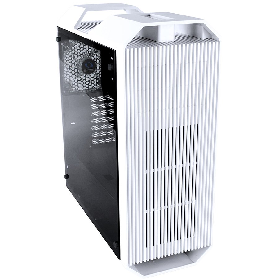 PC Chassis RAIDMAX MONSTERII_A08TW Chassis Monster II Tower, 7 slots, 2 X 5.25", 1 X 3.5" H.D./ 2 x 2.5" SSD, 2 x AUDIO / 1 x USB3.0, PSU Optional,1 X 140mm Front LED Fan, 1 x 140mm Back Black Fan, 2 X 140mm TOP fan /opt./White
