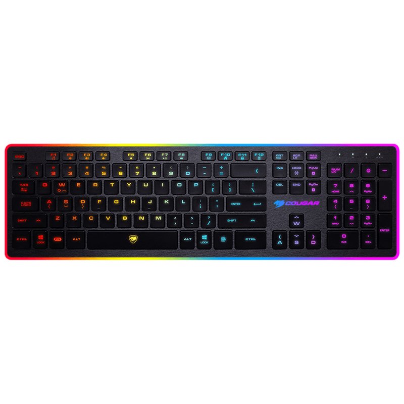 Input Devices - Keyboard Box COUGAR GAMING CG37VANXNMB0002 COUGAR VANTAR Scissor Gaming Keyboard, 19-Key Rollover, USB plug,Dimensions:132(L) X 445(W) X 20(H)mm,5.20(L) x 17.52(W) x 0.79(H)inch,8 Backlight Effects, cable length 1.6m