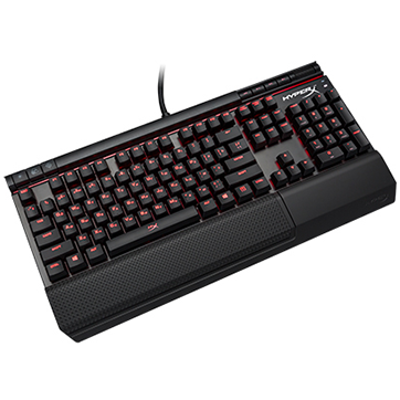 Input Devices - Keyboard KINGSTON HX-KB2RD1-US/R2 Kingston HyperX Mechanical Gaming Keyboard, Alloy Elite, Cherry MX red, media buttons, volume wheel, USB charge port, wrist rest , EAN: 740617267167