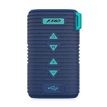 Multimedia - Speaker FENDA W6T_BLUE Multimedia Bluetooth Speakers F&D W6T - Power output 5W, 2" full range neodymium driver,passive radiator design,Bluetooth V4.1 audio streaming,Micro SD card,3.5mm AUX,Rechargeable Li-ion Battery,Water-proof level IPX5,b