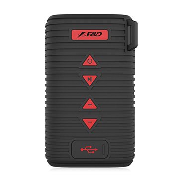 Multimedia - Speaker FENDA W6T_BLACK Multimedia Bluetooth Speakers F&D W6T - Power output 5W, 2" full range neodymium driver,passive radiator design,Bluetooth V4.1 audio streaming,Micro SD card,3.5mm AUX,Rechargeable Li-ion Battery,Water-proof level IPX5,