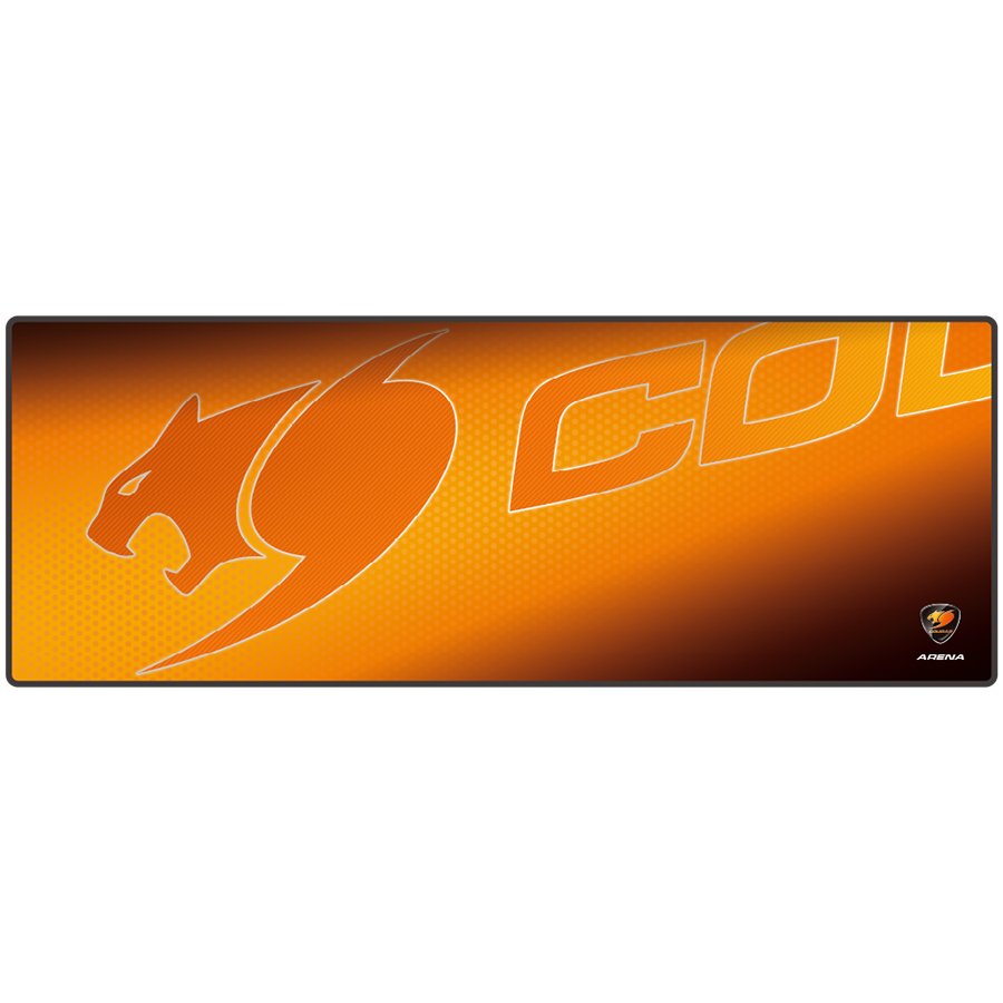 Gaming Accessories COUGAR GAMING CG3PAREHBXRB50001 ARENA Gaming Mouse Pad, Width (mm/inch) 800/31.49, Length(mm/inch) 300/11.81,Thickness (mm/inch) 5/0.19,Surface Material Cloth,Surface Color COUGAR Orange,Base Material Natural Rubber,Base Color Black