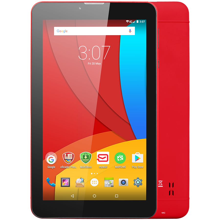 PC Tablet PRESTIGIO PMT3407_4G_C_RD MULTIPAD Wize 3407 4G, PMT3407_4G_C_RD, Single Standard-SIM,have call function,7'' WSVGA(600*1024)IPS display,1.0GHz quad core processor,android 5.1,1GB RAM+8GB emmc,0.3MP front camera+2MP rear camera, 2800mAh battery.