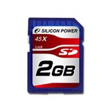 Memory ( flash cards ) SILICON POWER SP002GBSDC045V10 SILICON POWER Memory ( flash cards ) 2GB Secure Digital x 1 45x